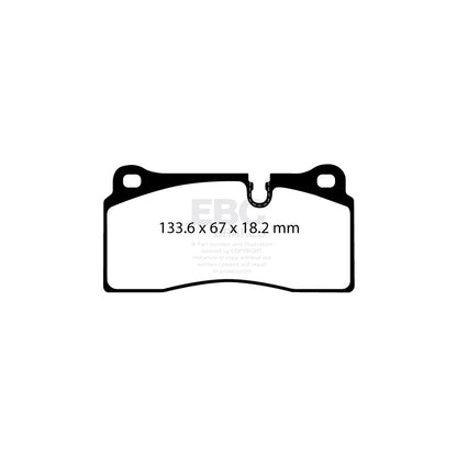 EBC DP42425R BMW F87 Yellowstuff Rear Brake Pads - Brembo Caliper (Inc. M2 Competition & M2 CS) 2 | ML Performance UK Car Parts