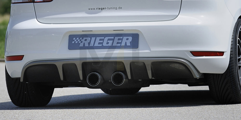 Rieger 00099658 VW Mk6 Golf Rear Diffuser (GTI & GTD) 1 | ML Performance UK Car Parts
