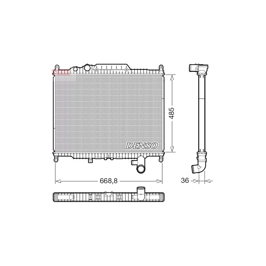 DENSO DRM14003 Engine Radiator
