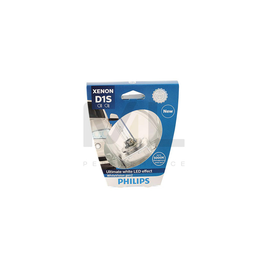PHILIPS Xenon WhiteVision gen2 85415WHV2S1 Bulb, spotlight D1S (gas discharge tube) 85V 35W Pk32d-2 5000K Xenon