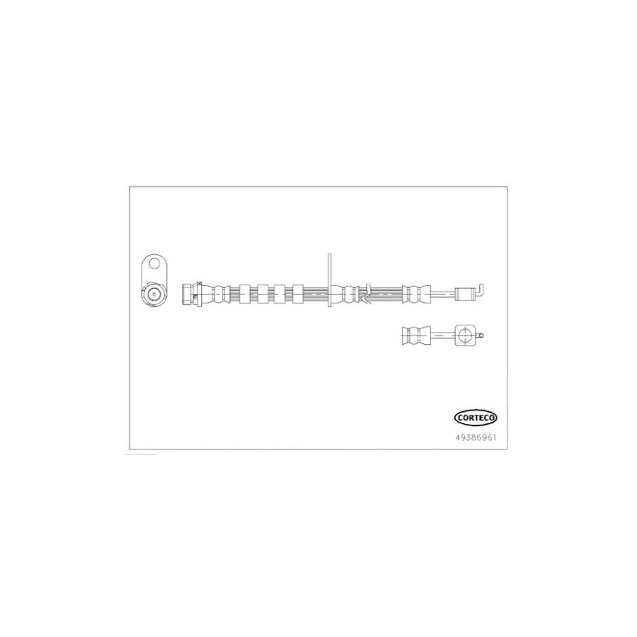 Corteco 49386961 Brake Hose for Ford Fiesta