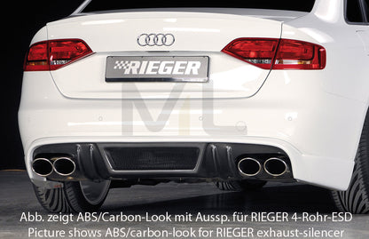 Rieger 00055514 Audi B8 B81 A4 Rear Diffuser 1 | ML Performance UK Car Parts