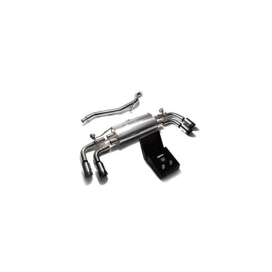 Armytrix AU8JS-QS11B Valvetronic Exhaust System Audi TT | TTS Quattro MK2 8J 2007-2014 with Quad Blue Coated 3.5"