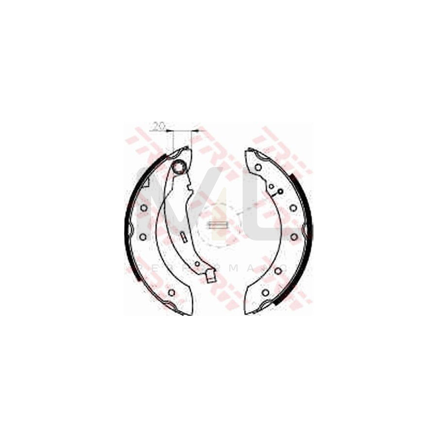 TRW GS8534 Brake Shoe Set