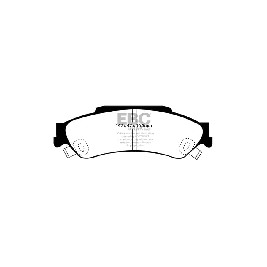 EBC PD11KR275 Chevrolet Blazer Greenstuff Rear Brake Pad & GD Disc Kit 2 | ML Performance UK Car Parts