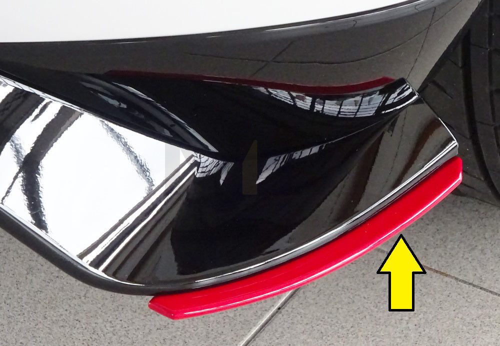 Rieger 00059519 VW Mk7 Golf GTI-TCR Rear Side Splitter 1 | ML Performance UK Car Parts
