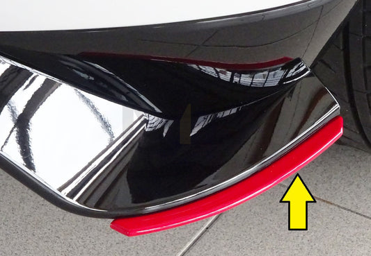 Rieger 00059519 VW Mk7 Golf GTI-TCR Rear Side Splitter 1 | ML Performance UK Car Parts