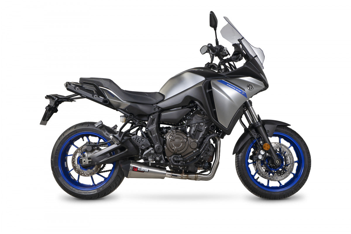 Scorpion RYA124SYSSEO Yamaha Tracer 7 Serket Taper Full System - Brushed Stainless Steel Sleeve | ML Performance UK UK