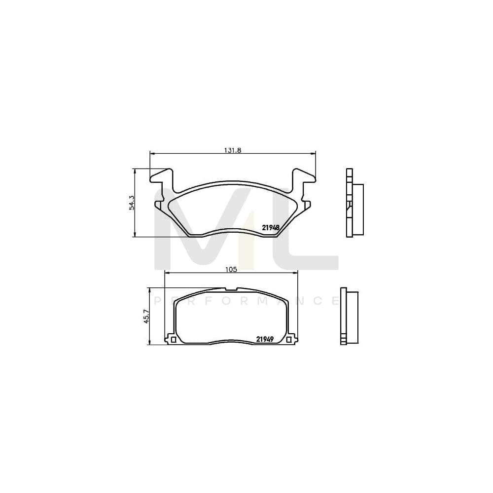 Hella 8DB 355 016-781 Brake Pad Set For Toyota Starlet Iv Hatchback (P80) Prepared For Wear Indicator | ML Performance Car Parts