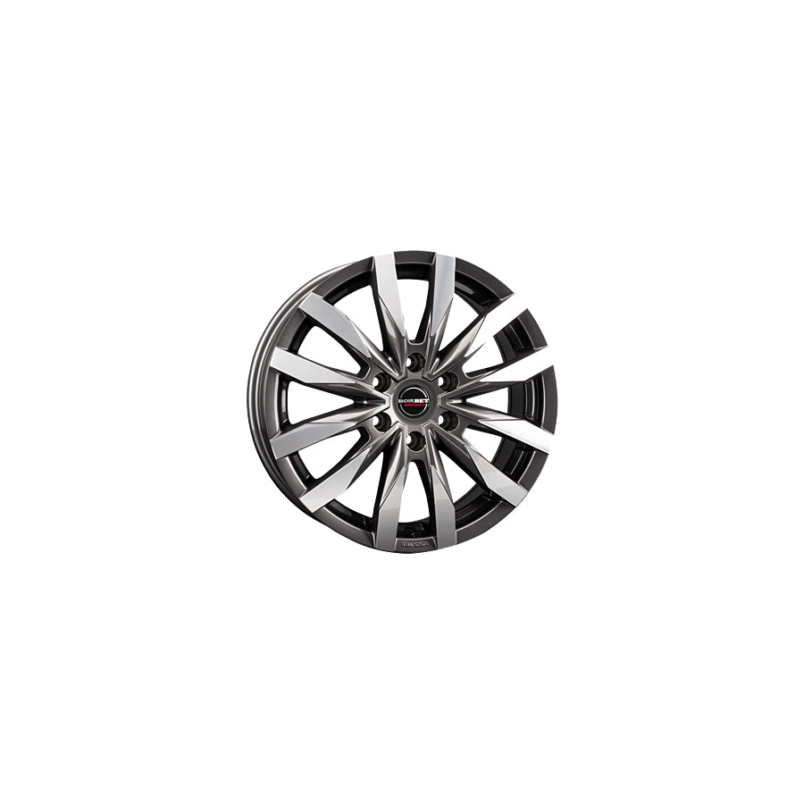 Borbet CW6 7.5x18 ET47 CW6 75847139,7693,05MAGP Mistral Anthracite Glossy Polished Wheel