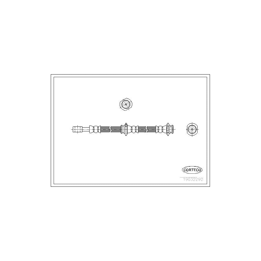 Corteco 19032292 Brake Hose for Nissan Almera Tino (V10)