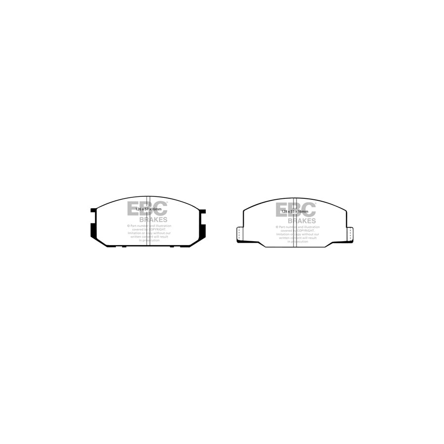 EBC DP2456 Lotus Toyota Greenstuff Front Brake Pads - Bendix Caliper 2 | ML Performance UK Car Parts