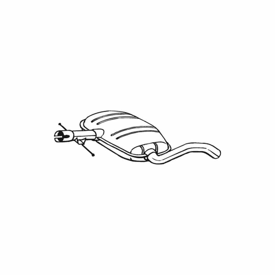 Bosal 233-703 Middle Silencer for VW Golf III Estate (1H5)