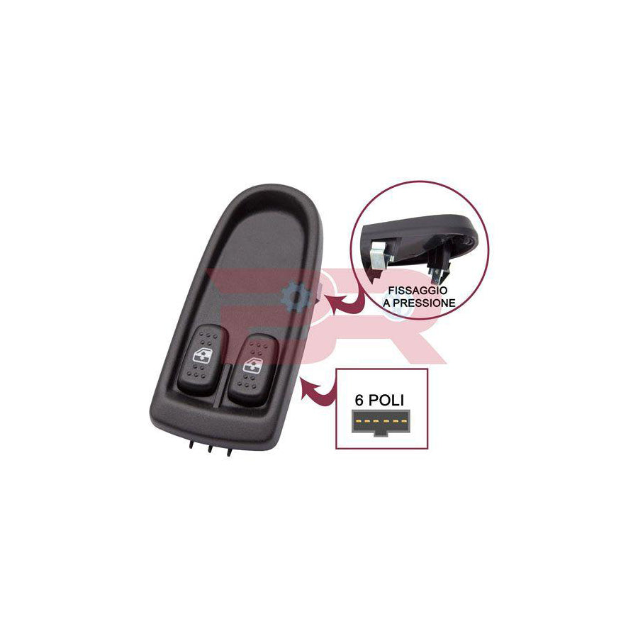 Botto Ricambi Brel0480 Window Switch for Iveco Daily