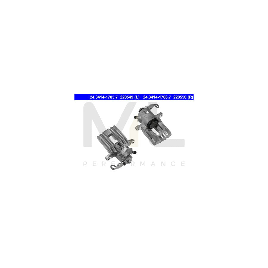 ATE 24.3414-1705.7 Brake Caliper without holder