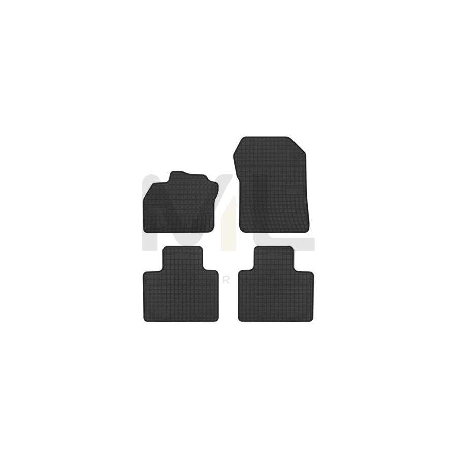 FROGUM Tailored 401815 Floor mat set for RENAULT Zoe (BFM_) Elastomer, Front and Rear, Quantity: 4, Black, (LHD)