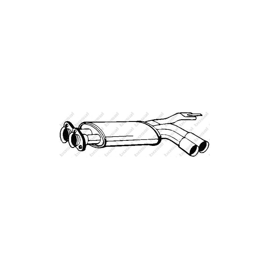 Bosal 247-133 Middle Silencer for BMW 5 Saloon (E34)