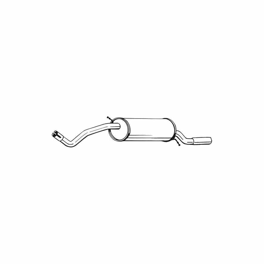 Bosal 279-497 Rear Silencer for VW Polo V Hatchback (6R1, 6C1)