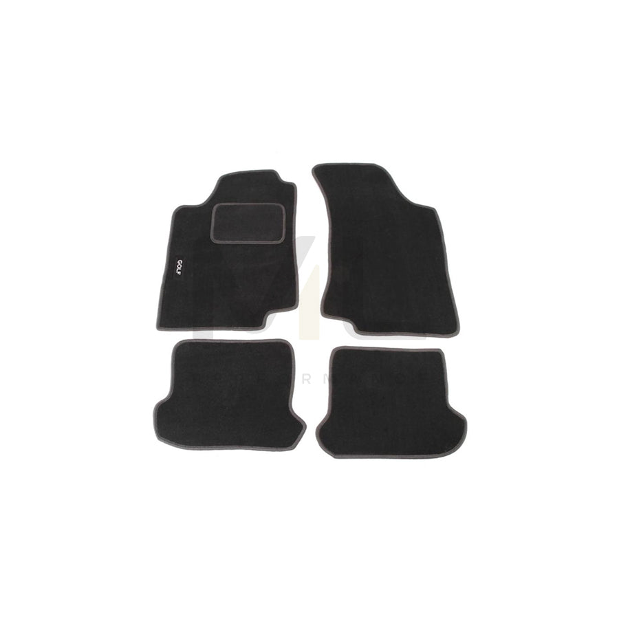 CUSTOPOL Tailored VW140S Floor mat set for VW Golf III Hatchback (1H1) Textile, Front and Rear, Quantity: 4, Grey