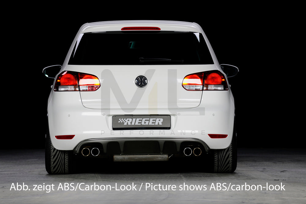 Rieger 00088145 VW Mk6 Golf Rear Diffuser 3 | ML Performance UK Car Parts