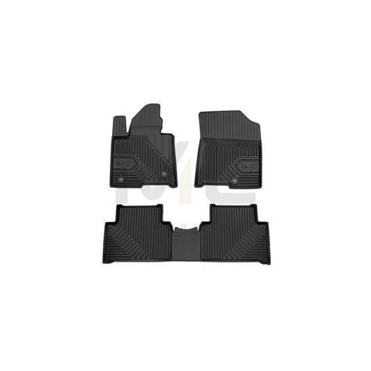 FROGUM Tailored, No.77 77425774 Floor mat set for KIA Sorento IV (MQ4) Elastomer, Front and Rear, Quantity: 3, Black, (LHD)