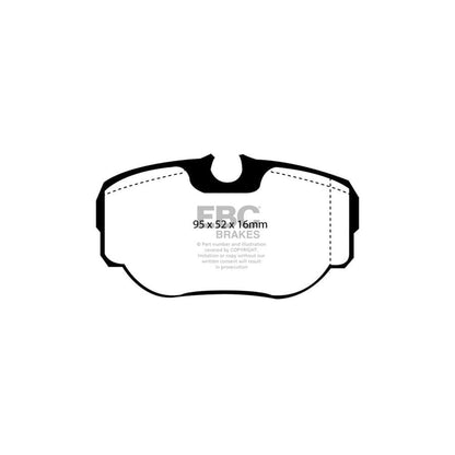 EBC PDKR496 Land Rover Ultimax Rear Brake Pad & Plain Disc Kit - Girling/TRW Caliper (Inc. Discovery 2 & Range Rover) 2 | ML Performance UK Car Parts