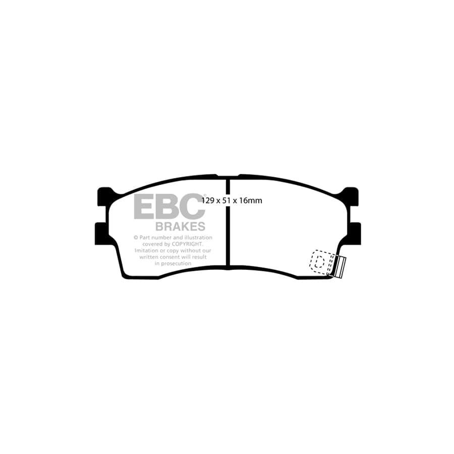 EBC PDKF1014 Kia Ultimax Front Brake Pad & Plain Disc Kit - Sumitomo Caliper (Inc. Mentor & Shuma) 2 | ML Performance UK Car Parts