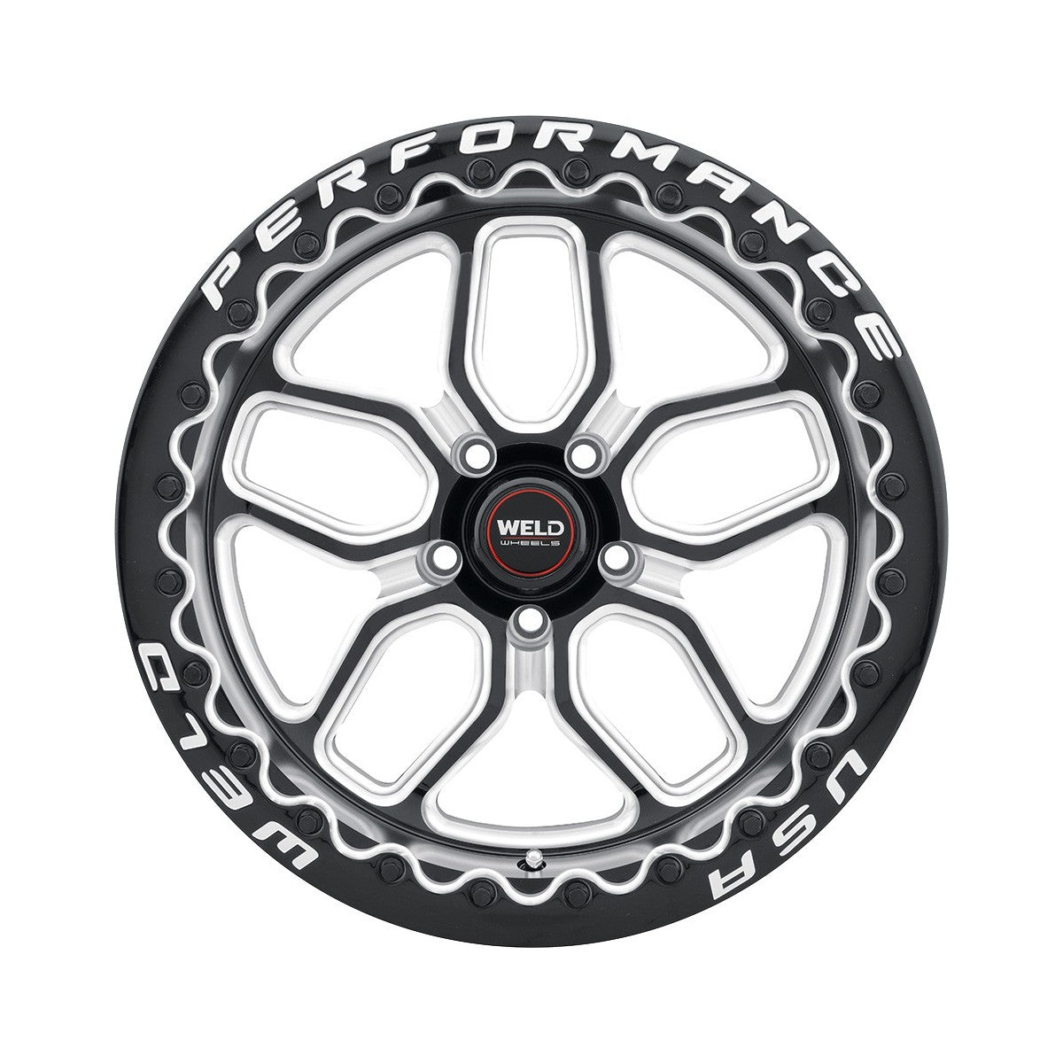 Weld S90780071P30 Laguna Beadlock S907 Wheel 18x10 5x115 ET30 BS6.7 Gloss Black MIL - DIA