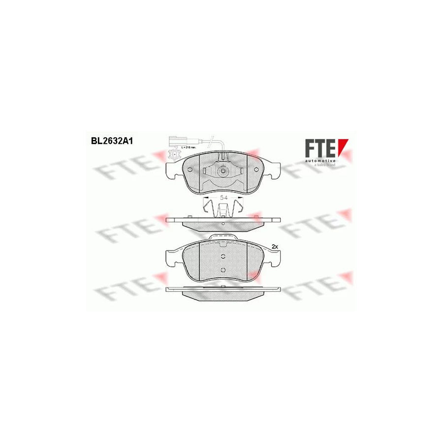 FTE 9010879 Brake Pad Set for Alfa Romeo Giulietta Hatchback (940)