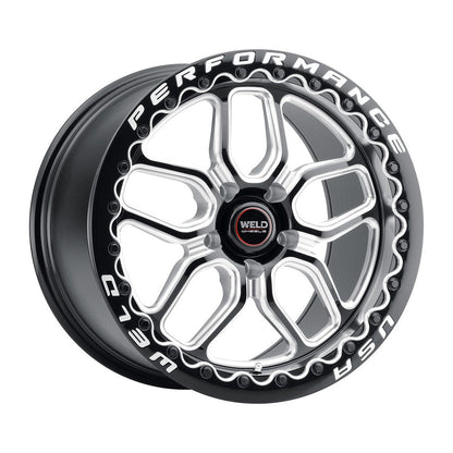 Weld S90780067P30 Laguna Beadlock S907 Wheel 18x10 5x114.3 ET30 BS6.7 Gloss Black MIL - DIA