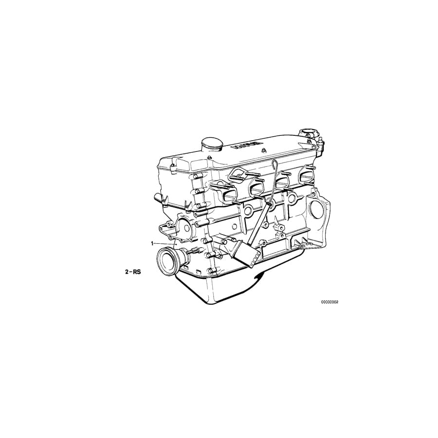 Genuine BMW 11009059264 E12 E28 E21 Set Mounting Parts Short Engine (Inc. 316, 518 & 318)