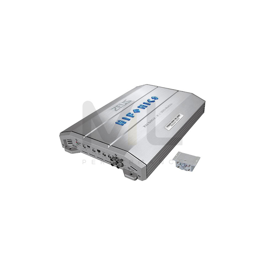 HIFONICS ZXI6002 Audio Amplifier with remote control, High(10-1200), Low(30-250)Hz, 1200W, (45 Hz), Bassboost 0-18dB
