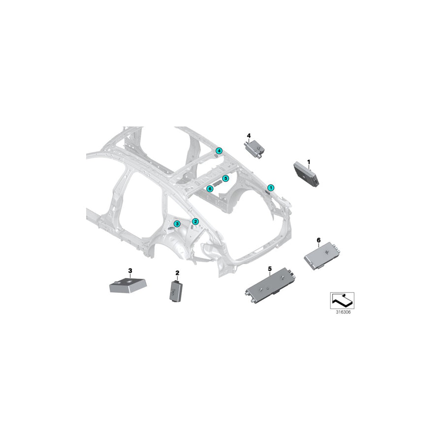 Genuine BMW 65202622341 F34 F82 I01 Trap Circuit (Inc. X1 20dX, 330e & 330d)