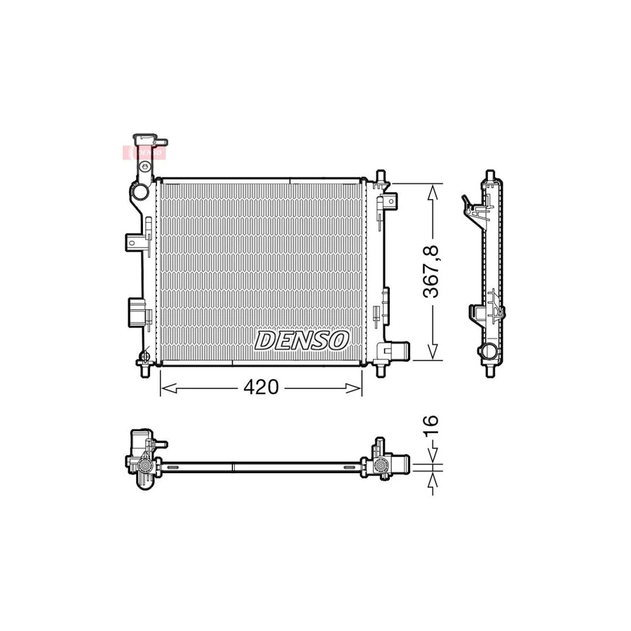 DENSO DRM43005 Engine Radiator for KIA Picanto II (Ta)