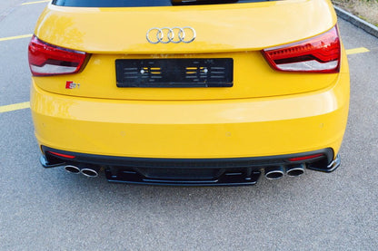 Maxton Design Audi S1 8X Central Rear Splitter