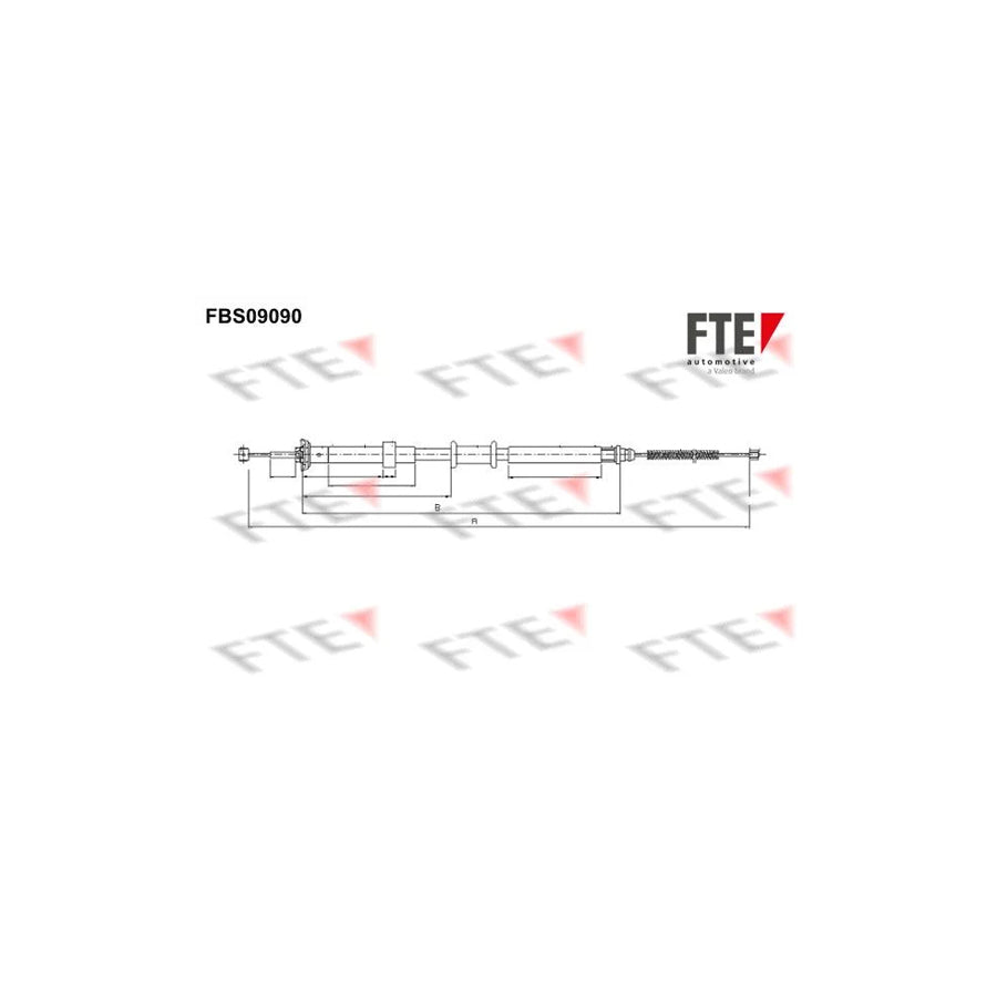 FTE Fbs09090 Hand Brake Cable