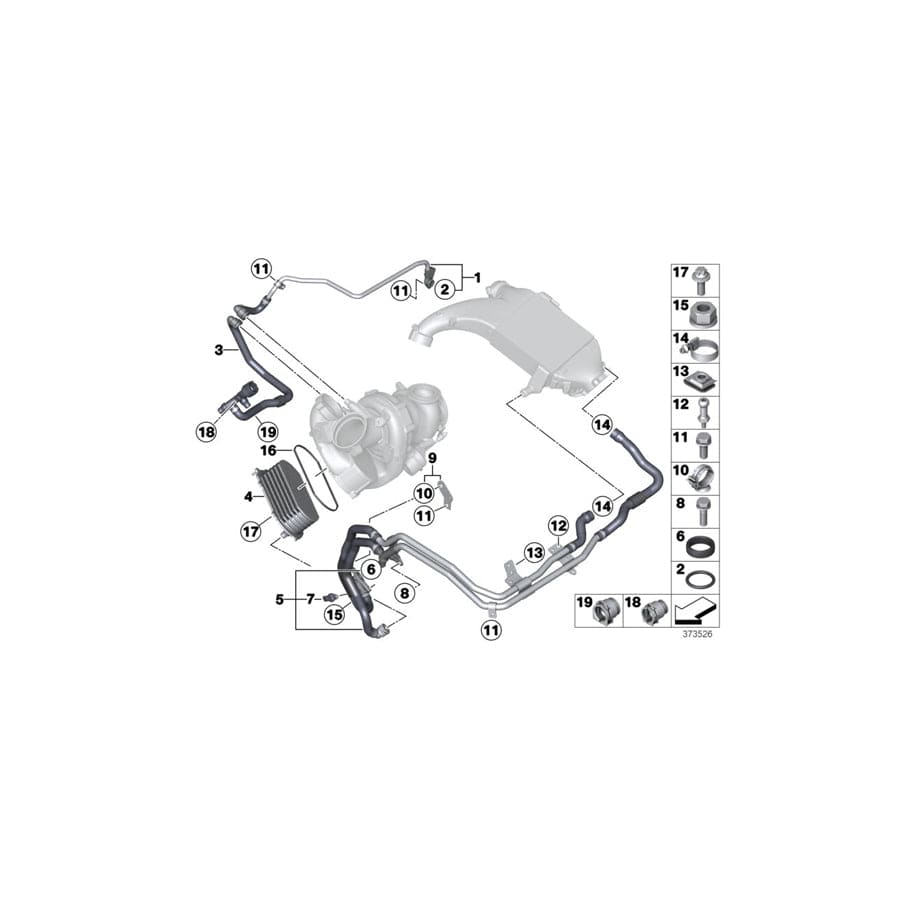Genuine BMW 11538519881 E71 F02 F10 Profile-Gasket 16,4X2,8 (Inc. X6 M50dX, X5 M50dX & M550dX)