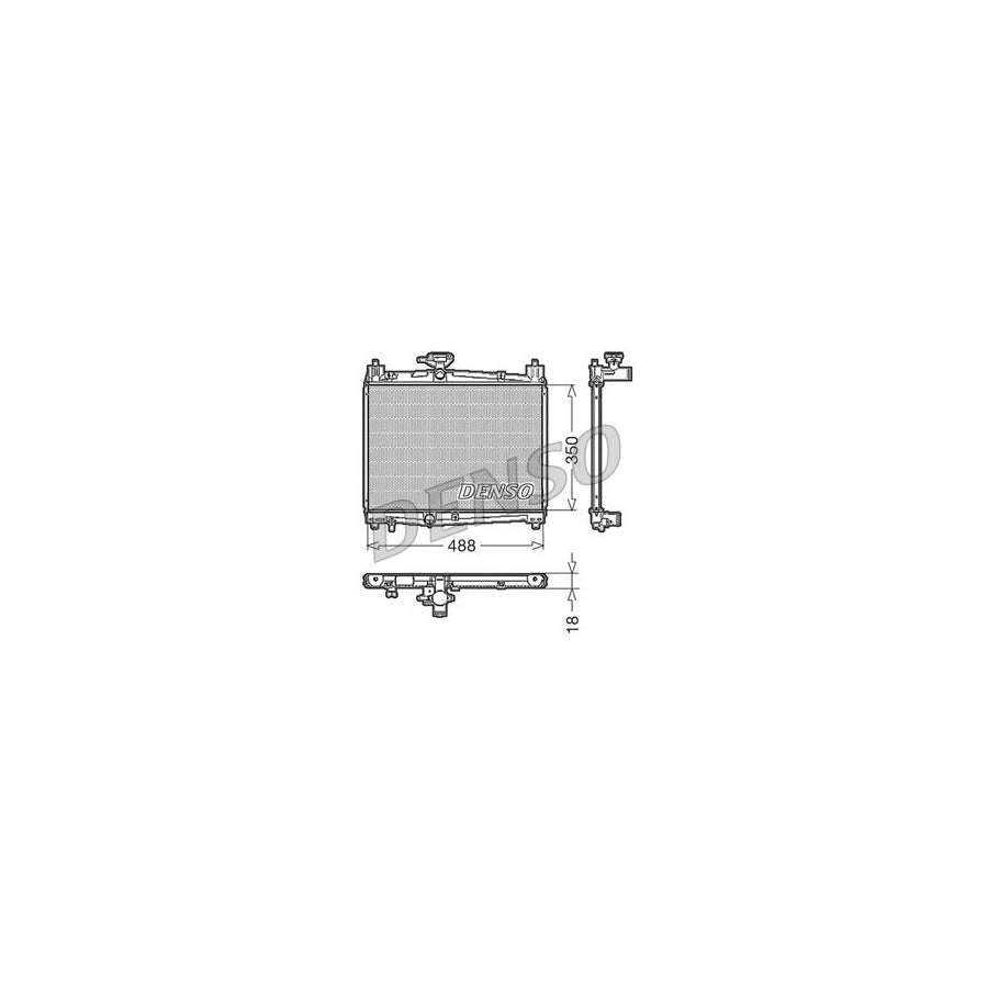 DENSO DRM50001 Engine Radiator for Toyota Yaris