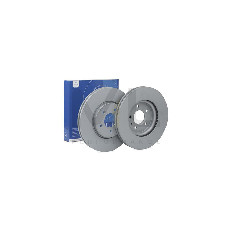 ATE 24.0128-0318.1 Brake Disc Vented, Coated, High-carbon, with bolts/screws  - 1 piece