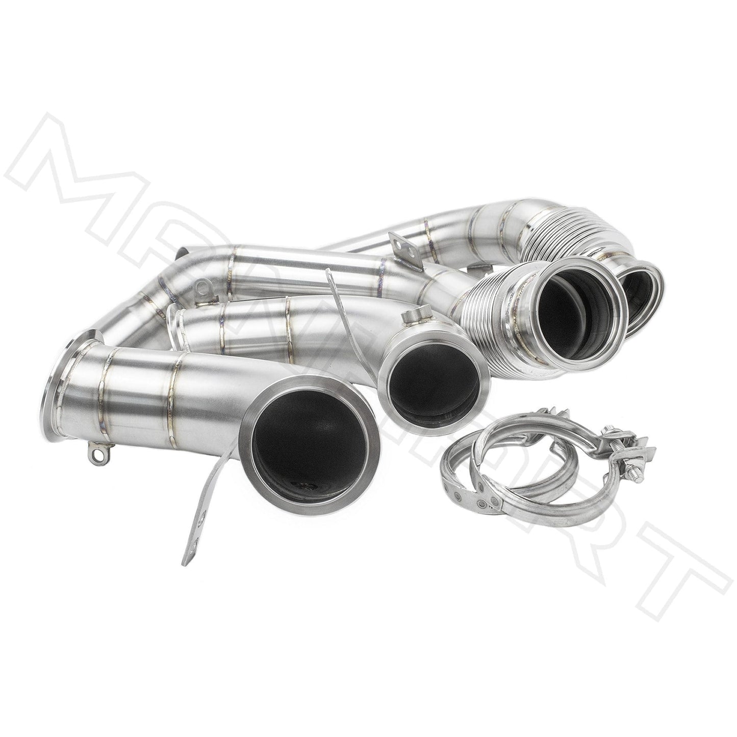 MANHART MH5F9011100_M8 DOWNPIPES RACE FOR BMW F9X M8 (COMPETITION) CAT-REPLACEMENT (PART 1 OF 2)