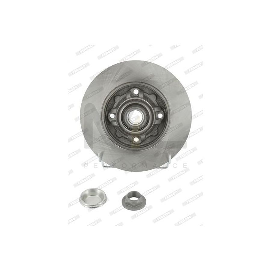 Ferodo DDF1695-1 Brake Disc Premier, Solid, With Abs Sensor Ring, With Wheel Bearing  - Pair