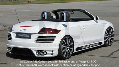 Rieger 00099051 Audi 8J TT Rear Bumper 4 | ML Performance UK Car Parts