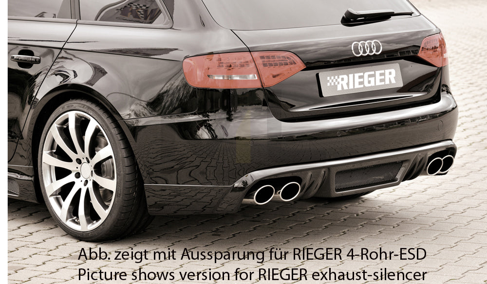 Rieger 00099071 Audi B8 B81 A4 Rear Diffuser 4 | ML Performance UK Car Parts