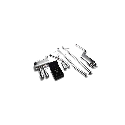 Armytrix BMF12-QS11C Valvetronic Exhaust System BMW 520i | 528i F10 N20B20 2011-2019 with  Quad Chrome 3.5"