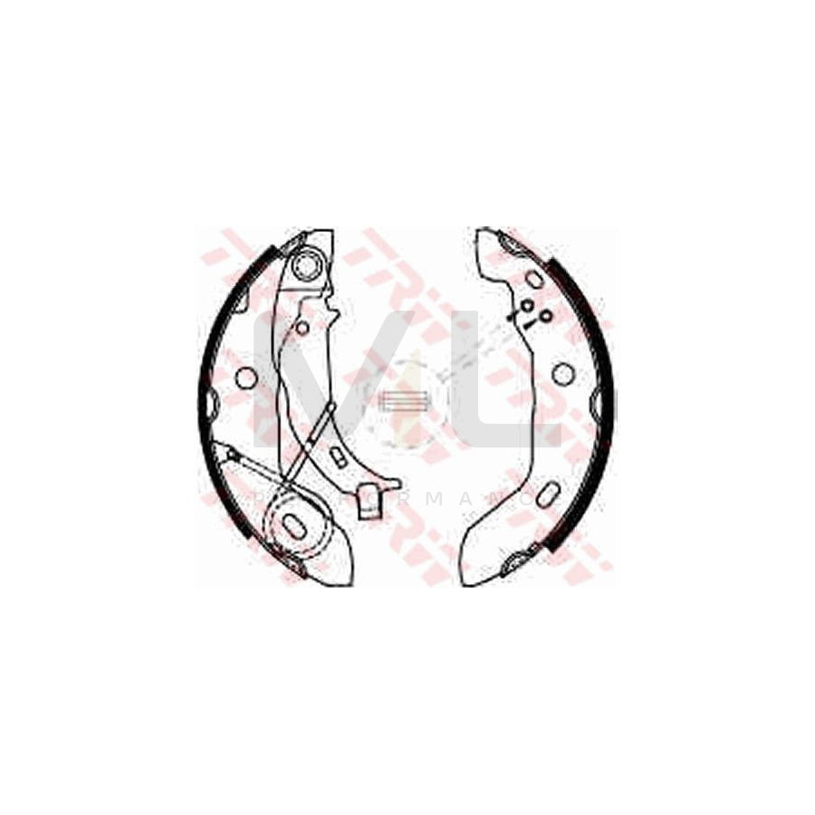 TRW GS8627 Brake Shoe Set suitable for MERCEDES-BENZ A-Class (W168)