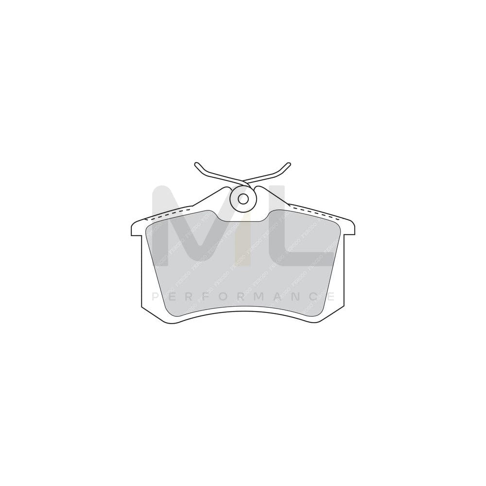 Ferodo Premier FDB1770 Brake Pad Set Not Prepared for Wear Indicator, With Brake Caliper Screws, With Piston Clip