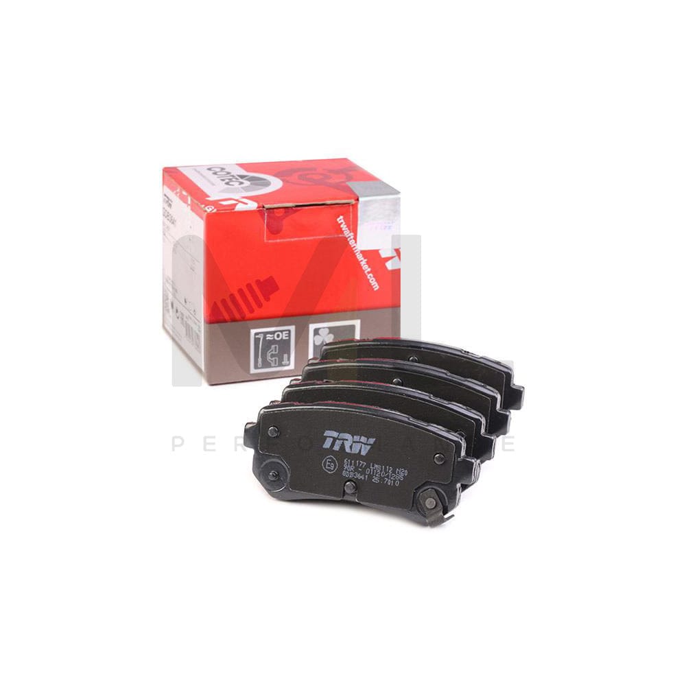 TRW Gdb3641 Brake Pad Set With Acoustic Wear Warning, With Accessories