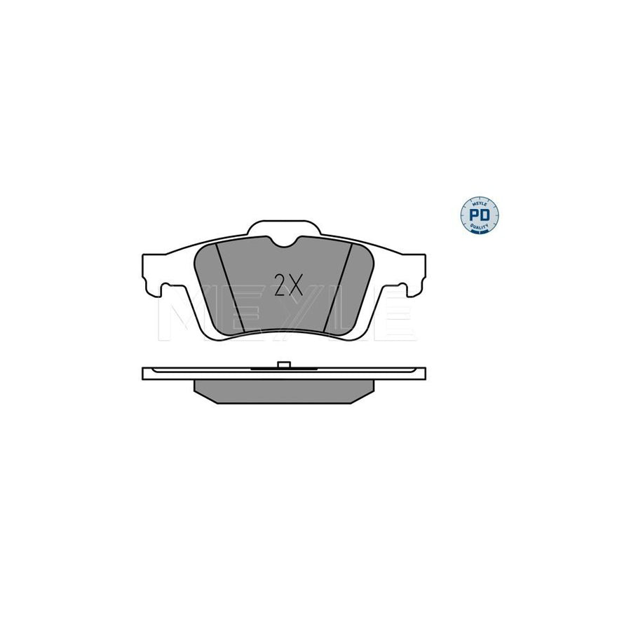 Meyle 025 241 3717/Pd Brake Pad Set