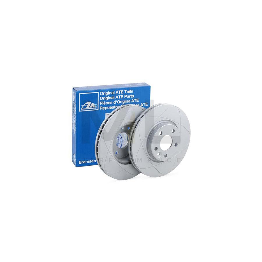 ATE PowerDisc 24.0328-0154.1 Brake Disc Vented, Coated, High-carbon, with bolts/screws  - 1 piece