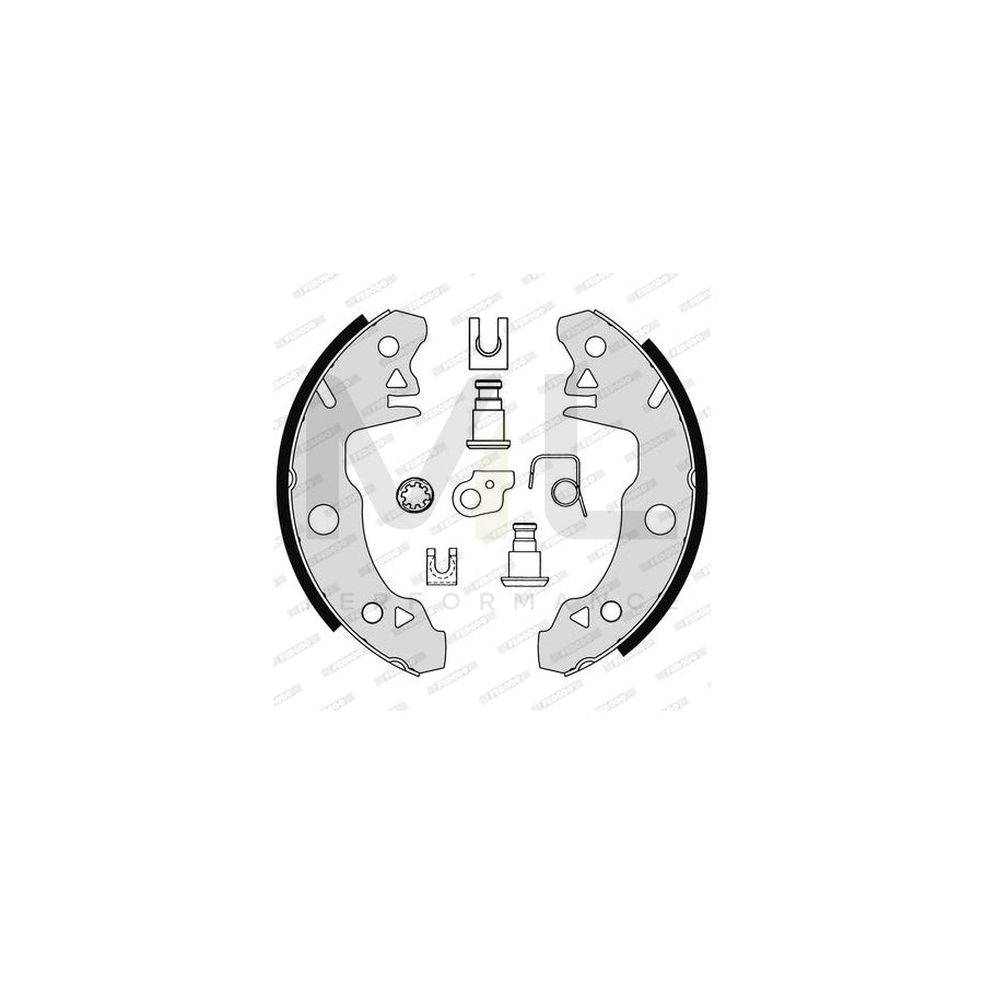 Ferodo Premier FSB72 Brake Shoe Set With Accessories